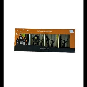 NIB Pottery Barn Kids Spooky Tumblers Goblets Halloween Haunted House
